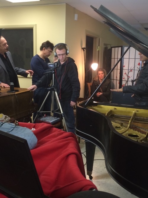 Benito Gonzalez Visits Sonny's Piano Warehouse Long Island NY to pick out a Mason & Hamlin Piano January 2014