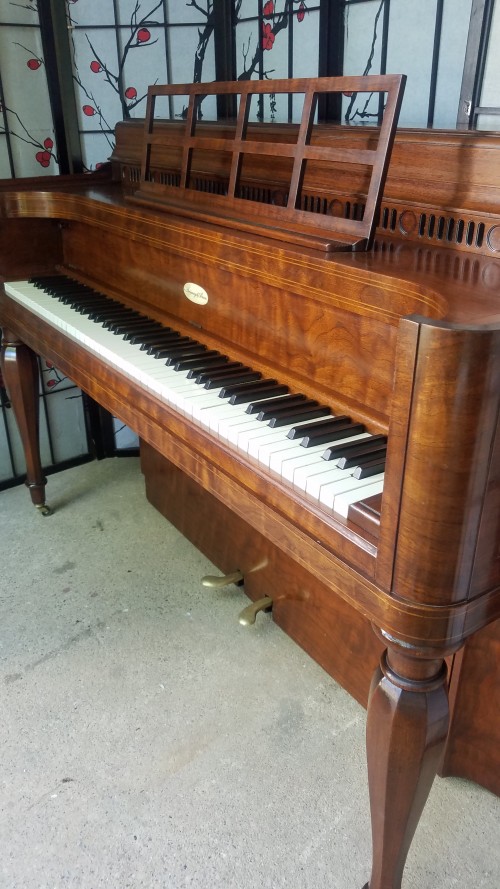 (SOLD) Art Case Steinway Upright Console Piano Beautiful Walnut