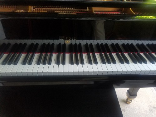 (CONGRATULATIONS TERRY & WIFE)  Weber Grand Piano Ebony Gloss 5'7