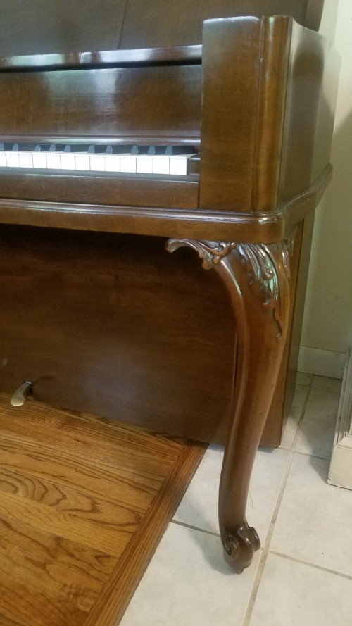 (SOLD)Steinway King Louis XV Console Mahogany Rebuilt/Refinished Art Case (BLOWOUT SALE)