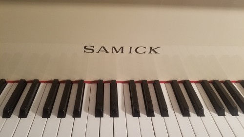 SAMICK BABY GRAND Ivory White Gloss  5'2
