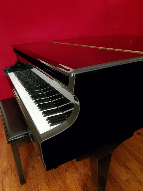 (SOLD)SAMICK PLAYER PIANO QRS CD PIANOMATION BABY GRAND Ebony Gloss  5' 2000