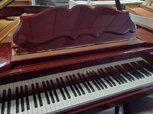 Art Case Cherry Mahogany Samick Baby Grand Piano 5'2