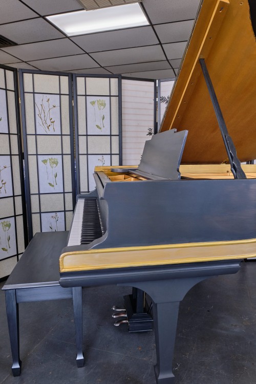 (SOLD)BLOWOUT SALE! Grey Steinway Model A 6'2