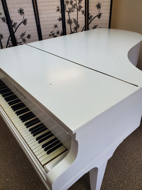 WHITE BECHSTEIN PIANO GRAND MODEL B 6'8