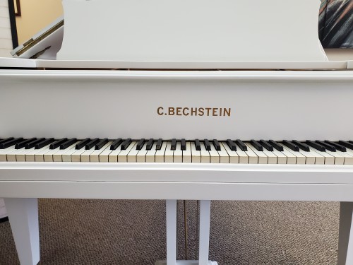 (SOLD) WHITE BECHSTEIN PIANO GRAND MODEL B 6'8