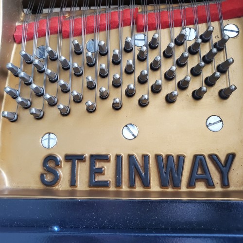 Steinway M 1989 Pristine, New Custom Ebony Finish, Low Mileage, Excellent, Regulated $29,950.