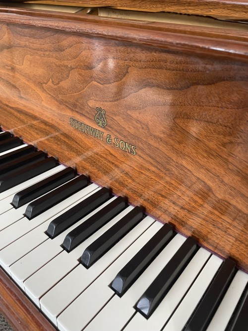(S0LD) ROSEWOOD STEINWAY L GRAND PIANO 5'10.5