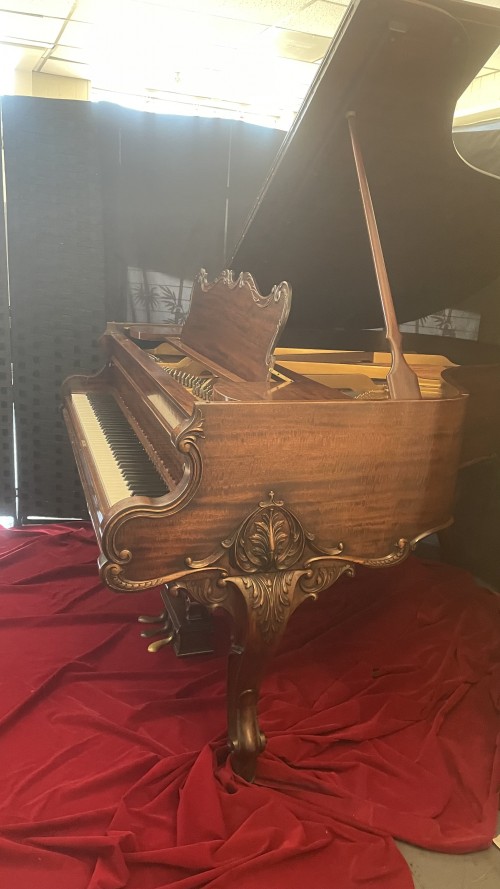 King Louis XV Art Case Bradbury Grand Piano Mahogany Hand Carved Rebuild/Refinished