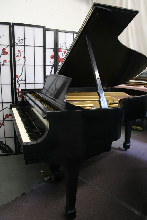 (SOLD)Used Steinway Grand Piano L (VIDEO) 5'10.5' 1966 Ebony For Sale Excellent Warranty