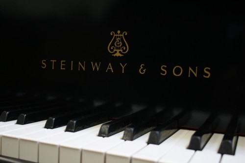 (SOLD Going to NH Congrats Robert) Used Steinway Piano M, Ebony Steinway for sale, Brand new finish June 2013,  beautifully restored used Steinway  (VIDEO)