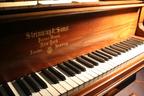 (SOLD)Art Case Steinway Grand Piano Model B Victorian Style Rosewood 1889 Reblt/Refinished (2001)w PianoDisc Player System