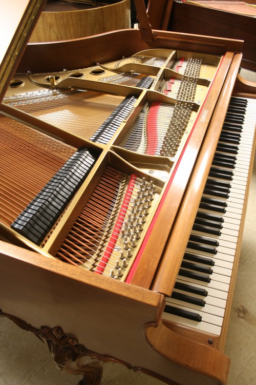 (SOLD) Art Case Steinway Model M Grand Piano King Louis XV Walnut 1927  Rebuilt/Refinished