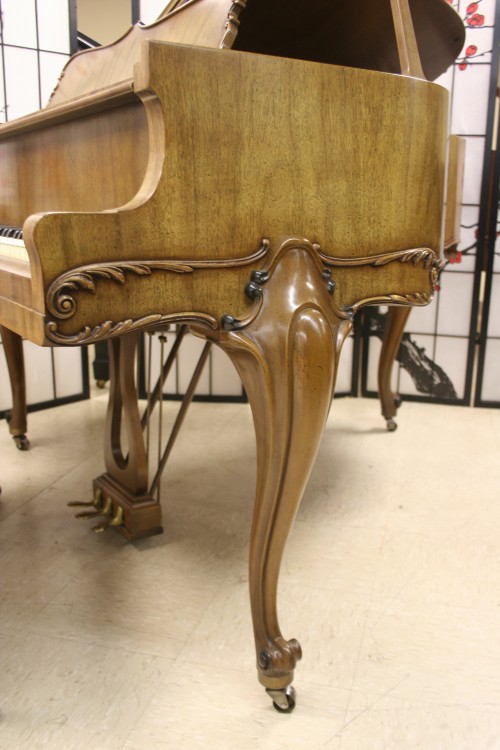 (SOLD) Art Case Harrington Baby Grand Piano 5' Cabriolet Legs