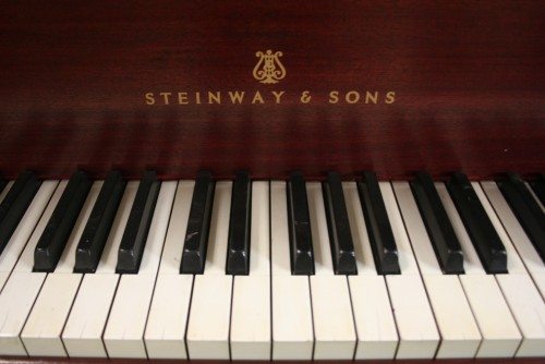 Steinway Model M 1924 Red Mahogany New Renner Blue Hammers & Shanks! Refurbished/Refinished 2013 $10,500.