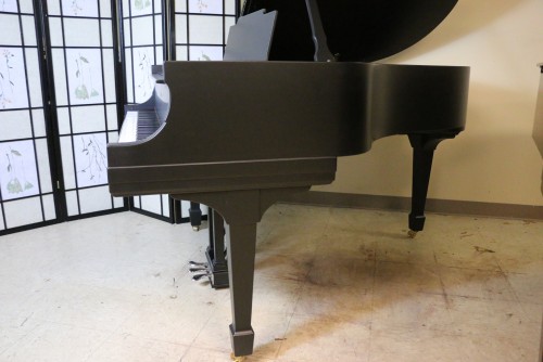 (SOLD)!!! Steinway Model M Piano (VIDEO) new Satin Ebony Black Finish 1923 Recently Rebuilt