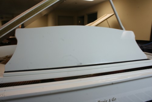 White Gloss Hallet & Davis Baby Grand Player Piano w/QRS CD Player System $7900. (SOLD)