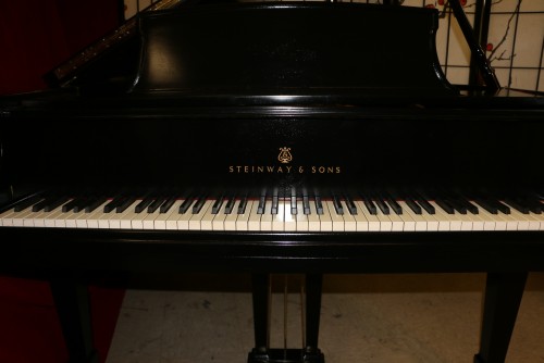 Steinway L Grand Piano, 1975 New Ebony Finish, Excellent Professionally Refurbished (SOLD)