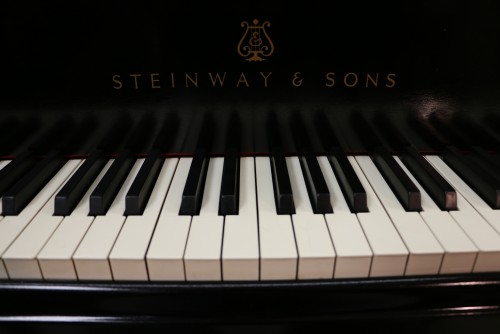 Steinway L Grand Piano, 1975 New Ebony Finish, Excellent Professionally Refurbished (SOLD)