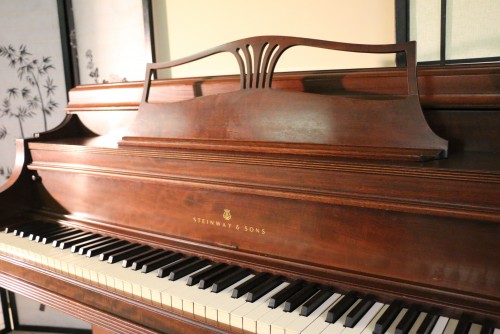 Art Case Steinway Upright Piano. 1963 Mahogany Model 100 (SOLD)