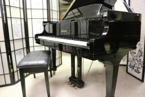Ebony Gloss Schumann Baby Grand 1988 Piano Made by Samick Excellent In/Out