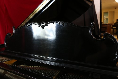 (SOLD-Congratulations Mike & Family) Art Case Steinway M King Louis XV 1940 (VIDEO)  Steinway M Piano Rare Ebony Gloss all excellent condition original Steinway parts.