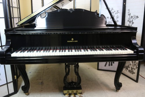 (SOLD-Congratulations Mike & Family) Art Case Steinway M King Louis XV 1940 (VIDEO)  Steinway M Piano Rare Ebony Gloss all excellent condition original Steinway parts.