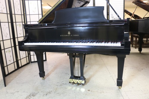 (SOLD) Steinway B Grand Piano (VIDEO) Recent Total High End Rebuild & Refinish Semi-Gloss Ebony 1927