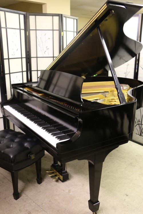 (SOLD)Steinway M  Ebony Semi-gloss 1945 (VIDEO) Grand Piano