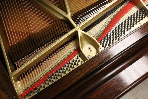 (SOLD) Mason & Hamlin Grand Piano African Mahogany 1920 Just Reblt.Refinished