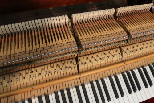 (SOLD) Steinway M Grand Piano Beautiful African/Flame Mahogany 1948, Refurbished 10/2015