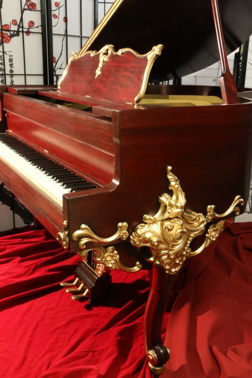 (sold)Luxury Piano Wurlitzer Baby Grand Piano Gorgeous Art Case Refin./Refurbished