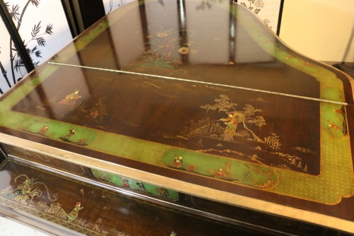 (SOLD) Chinoiserie Art Case Weber Piano w/Hand Painted Nature Scenes Rebuilt & Restored May 2017
