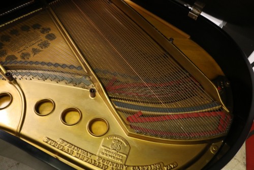 (SOLD)  SPECIAL OF THE WEEK!  Steinway M Piano Satin Ebony 5'7