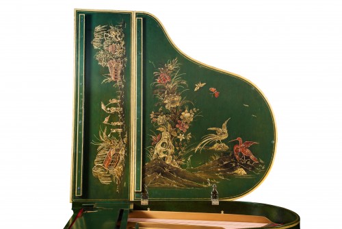 (SOLD) Steinway Grand Piano M Art Case Hand Painted Chinese Style Masterpiece Restored & Rebuilt New PianoDisc IQ Player System!