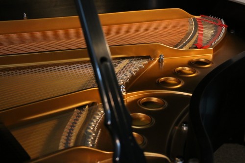 (SOLD) Steinway M Grand Piano Made in 2000, satin ebony, one private owner, lightly played.