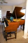 (SOLD) Congratulations Lauren From Mom & Dad! Art Case Chickering Baby Grand Piano, Double Legs,  Sonny Plays 