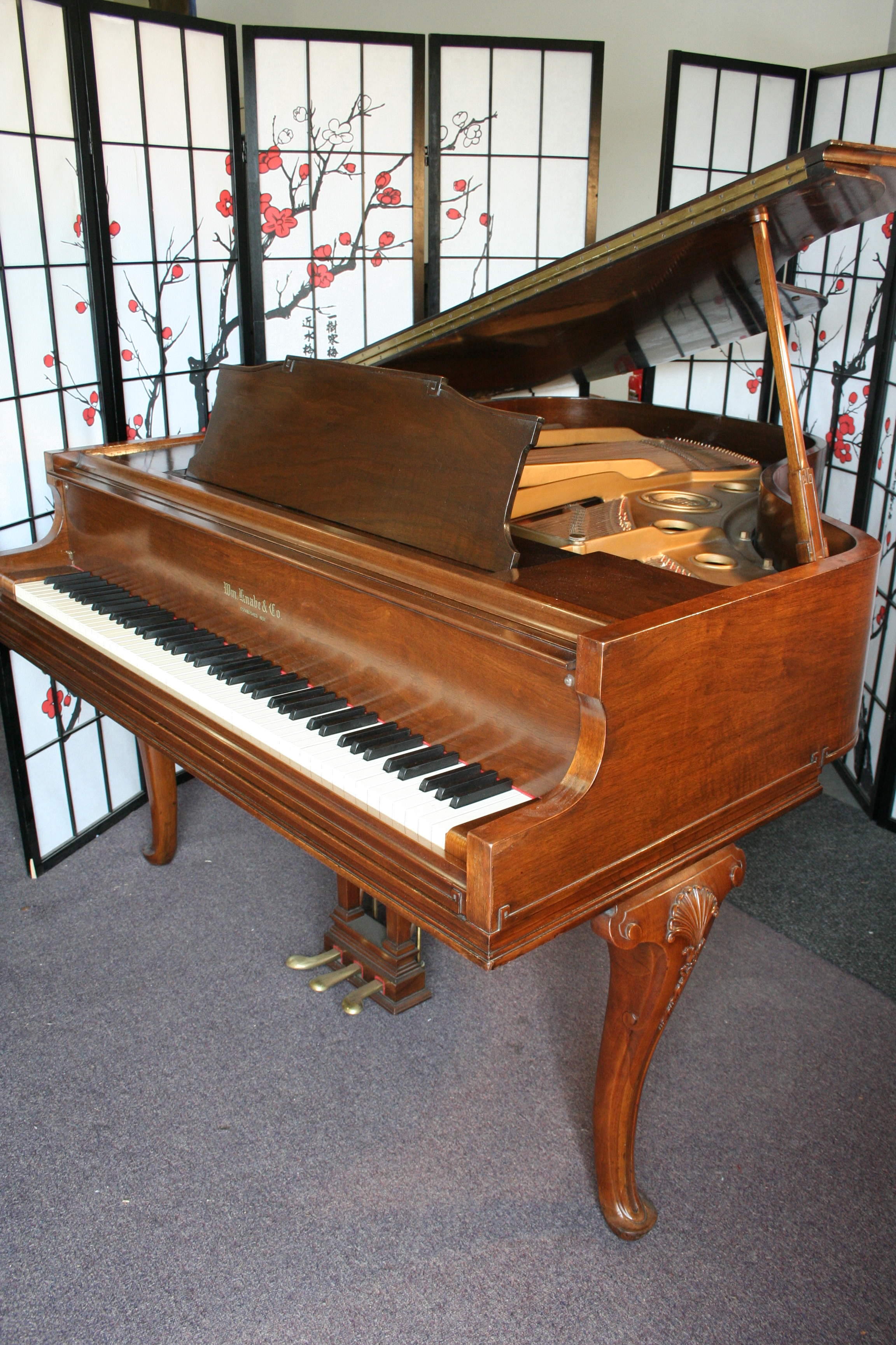 SOLD) Art Case Knabe Grand Piano 5'1' Refurbished/French Polished