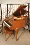 (SOLD)Art Case Kranich & Bach Baby Grand Piano Walnut 1970's 