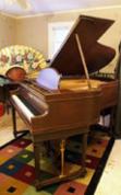 (SOLD)Stunningly Beautiful Walnut Marshall & Wendell Baby Grand Gorgeous Art Case Just  Rebuilt & Refinished