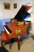 (SOLD) Baby Grand Piano Art Case Hand Painted Weber Sonny plays soulful rendition of 