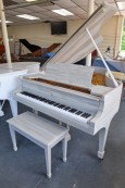 White Driftwood Steinway M, Totally Rebuilt & contemporary shabby chic, chalk finish. Golden Age 1919 $25,000.