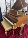 STEINWAY PIANO LOUIS XV STYLE W/GOLD  TRIM 1969 PRISTINE, BEAUTIFUL WALNUT $25950