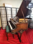 Steinway L 5'10.5 King Louis XV Style Mahogany, (WARRANTY) $19,950 Just Refinished & Restored $19,950.