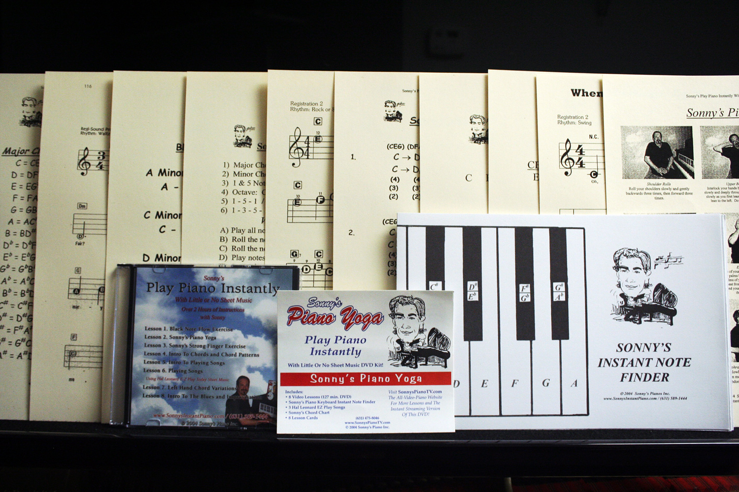 Piano Yoga DVD Kit by Sonny and Chair Yoga DVD with Paula Montalvo